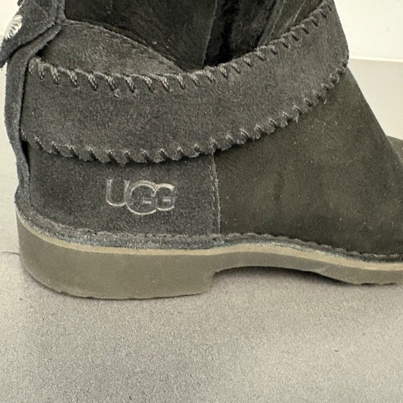 UGG MCKAY BLACK SUEDE ANKLE STRAP WOMEN'S BOOTS SIZE US 7 - Picture 10 of 15